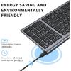imageiClever BK10 Bluetooth Keyboard Universal Bluetooth 51 Wireless Keyboard with Number Pad Ergonomic Design MultiDevice Compatibility Stable Connection for Mac iPad iPhone Android Windowsgray black