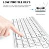 imageiClever BK10 Bluetooth Keyboard Universal Bluetooth 51 Wireless Keyboard with Number Pad Ergonomic Design MultiDevice Compatibility Stable Connection for Mac iPad iPhone Android Windowssilver