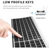 imageiClever BK10 Bluetooth Keyboard Universal Bluetooth 51 Wireless Keyboard with Number Pad Ergonomic Design MultiDevice Compatibility Stable Connection for Mac iPad iPhone Android Windowssilver black
