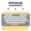 imageiClever BK50 Compact Bluetooth Keyboard Portable Vibrant Colors Silent Typing Syncs with 3 Devices  Compatible with Tablet iPad iPhone Windows