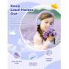 imageiClever BTH12 Kids Bluetooth HeadphonesColorful LED Lights Kids Headphones Wireless7485dBA Safe Volume85H PlaytimeFast ChargingBluetooth 52Over EarBuiltin Mic for iPadTabletAirplaneBluePurple