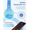 imageiClever BTH12 Kids Bluetooth HeadphonesColorful LED Lights Kids Headphones Wireless7485dBA Safe Volume85H PlaytimeFast ChargingBluetooth 52Over EarBuiltin Mic for iPadTabletAirplaneBlueGradient Blue