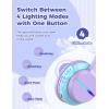 imageiClever BTH12 Kids Bluetooth HeadphonesColorful LED Lights Kids Headphones Wireless7485dBA Safe Volume85H PlaytimeFast ChargingBluetooth 52Over EarBuiltin Mic for iPadTabletAirplaneBluePurple