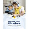 imageiClever BTH12 Kids Bluetooth HeadphonesColorful LED Lights Kids Headphones Wireless7485dBA Safe Volume85H PlaytimeFast ChargingBluetooth 52Over EarBuiltin Mic for iPadTabletAirplaneBlueGradient Blue