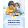 imageiClever BTH12 Kids Bluetooth HeadphonesColorful LED Lights Kids Headphones Wireless7485dBA Safe Volume85H PlaytimeFast ChargingBluetooth 52Over EarBuiltin Mic for iPadTabletAirplaneBlueBlue