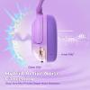 imageiClever BTH20 Active Noise Cancelling Headphones for Kids 60H Play TimeType C Fast Charging Safe Volume 80dBA Bluetooth54 AwardWinning Kids Headphones Wireless for iPad Tablet Airplane BluePurple