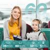 imageiClever BTH20 Active Noise Cancelling Headphones for Kids 60H Play TimeType C Fast Charging Safe Volume 80dBA Bluetooth54 AwardWinning Kids Headphones Wireless for iPad Tablet Airplane BlueWhite  Green