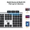 imageiClever Bluetooth Keyboard and Mouse Rechargeable Wireless Keyboard and Mouse Combo with Numeric Keypad UltraSlim Full Size MultiDevice Keyboard for Mac iPad MacBook iPhone Android Windows
