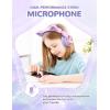 imageiClever Cat Ear Kids Bluetooth Headphones LED Lights Up 7485dBA Safe Volume Limited 50H PlaytimeBluetooth 52 USB C Kids Headphones Wireless for Travel iPad Tablet Meow Macaron Hot PinkLight Purple