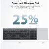 imageiClever DK05 Bluetooth Keyboard and Mouse Combo MultiDevice Wireless Keyboard and Mouse 24GHzBluetooth USBC Rechargeable Slim Compact Design Comfortable Typing for PCLaptopWindowsMac