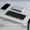 imageiClever Foldable Bluetooth Keyboard UltraSlim Metal Keyboard with USBC Charging TriFolding Design for Laptop iPad iPhone Tablet  Sync 3 Devices Portable ampamp SpaceSaving