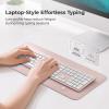 imageiClever GK08 Wireless Keyboard and Mouse  Ultra Slim Keyboard and Mouse Combo Full Size Design with Number Pad 24G Stable Connection Slim Keyboard and Mouse for Windows Mac OS Computer BlackRose Gold