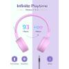 imageiClever Kids Bluetooth Headphones BTH02 93H Playtime Type C Fast Charging Bluetooth 54 Adjustable Kids Headphones Safe Volume 85 dBA Foldable Kids Wireless Headphones with MIC for iPad GreenPink