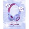imageiClever Kids Bluetooth Headphones BTH02 93H Playtime Type C Fast Charging Bluetooth 54 Adjustable Kids Headphones Safe Volume 85 dBA Foldable Kids Wireless Headphones with MIC for iPad GreenPurple