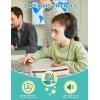 imageiClever Kids Headphones for School K12 85dBA Safe Volume Tangle Free 35mm Jack HD Stereo Swivel Foldable Kids Headphones with Cord for ClassroomStudentTabletsLaptop Bulk 5PackBlack with Mic