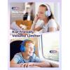 imageiClever Kids Headphones for School Travel Safe Volume Limited HD Mic Stereo Sound OverEar Girls Boys Headphones for Kid FunShare Foldable 35mm Wired for iPad Computer HS19Purple  Blue