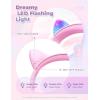 imageiClever Kids Headphones with Cat Ear Led Light Up Safe Volume Limite FunShare Foldable OverEar Headphones for Kids for SchooliPadTabletTravel Meow DonutPinkPink
