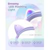 imageiClever Kids Headphones with Cat Ear Led Light Up Safe Volume Limite FunShare Foldable OverEar Headphones for Kids for SchooliPadTabletTravel Meow DonutPinkPurple