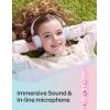 imageiClever Kids Headphones with Cord 8594dB Safe Volume Tech Bending Resistance Durable Foldable Stereo Sound 35mm Jack Wired Headphones for Kids Boys Girls TabletTravelSchool HS14Pink