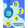 imageiClever Kids Headphones with Cord 85dBA Safe Volume Wired Headphones for Kids Stereo Sound Foldable Adjustable 35mm Jack Over Ear Child Headphone for SchoolBoysGirlsiPadTabletTravel BlueBlue
