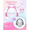 imageiClever Noise Cancelling Headphones for Kids SNR 29dB Safety Noise Reduction Ear Muffs for Autism Sensory ampampConcentration Aid Ear Hearing Protection for FireworksEventMonster TruckConcertKitty Ears Pink