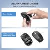 imageiClever Wireless Bluetooth Mouse Dual ModeBluetoothUSB Rechargeable Mouse MultiDevices for Small Sized Hands with 4 Adjustable DPI Silent Clicks for Laptop iPad MacBook Tablet PCBlack