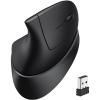 imageiClever Ergonomic Mouse 24G Wireless Vertical Mouse with 4 Adjustable DPI Silent Click 7 Buttons 3 Adjustable Tilt Rechargeable Mouse Jiggler for Laptop Desktop PC Computer Windows 81011Black