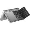 imageiClever Foldable Bluetooth Keyboard UltraSlim Metal Keyboard with USBC Charging TriFolding Design for Laptop iPad iPhone Tablet  Sync 3 Devices Portable ampamp SpaceSaving