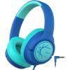 imageiClever Kids Headphones with Cord 85dBA Safe Volume Wired Headphones for Kids Stereo Sound Foldable Adjustable 35mm Jack Over Ear Child Headphone for SchoolBoysGirlsiPadTabletTravel BlueBlue
