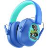 imageiClever Noise Cancelling Headphones for Kids SNR 29dB Safety Noise Reduction Ear Muffs for Autism Sensory ampampConcentration Aid Ear Hearing Protection for FireworksEventMonster TruckConcertMonster Truck Blue