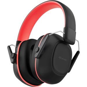 imageiClever Noise Cancelling Headphones for Kids SNR 29dB Safety Noise Reduction Ear Muffs for Autism Sensory ampampConcentration Aid Ear Hearing Protection for FireworksEventMonster TruckConcertBlack  Red