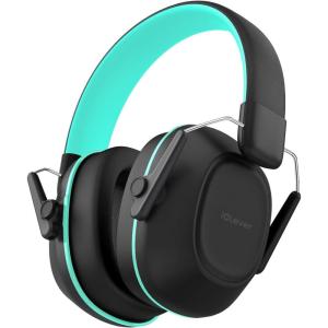imageiClever Noise Cancelling Headphones for Kids SNR 29dB Safety Noise Reduction Ear Muffs for Autism Sensory ampampConcentration Aid Ear Hearing Protection for FireworksEventMonster TruckConcertBlack  Green