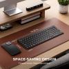 imageiClever BK10 SE Bluetooth Keyboard for Mac MultiDevice Wireless Keyboard with Numeric Keypad Standard Full Size Keys USBC Rechargeable Compatible with Windows macOS iPadOS Android Black