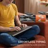 imageiClever Backlit Bluetooth Keyboard for Mac BK10 Pro Ultra Slim Wireless Keyboard MultiDevice 7Color Backlight Standard FullSize Keys Rechargeable Compatible with Mac Windows iPad Android