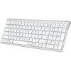 imageiClever BK10 SE Bluetooth Keyboard for Mac MultiDevice Slim Wireless Keyboard with Numeric Keypad Standard FullSize Keys USBC Rechargeable Compatible with iPad Windows iOS Android