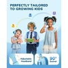 image:imageiClever C371 Kids Headphones with Cord 85dBA Safe Sound OverEar Foldable Headphones for Kids 35mm Jack Boys Girls Toddlers Headphones for School Travel Chromebook Tablet iPad Powder BlueBlue Powder