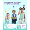 image:imageiClever C371 Kids Headphones with Cord 85dBA Safe Sound OverEar Foldable Headphones for Kids 35mm Jack Boys Girls Toddlers Headphones for School Travel Chromebook Tablet iPad Powder BlueCream Green