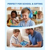 image:imageiClever C371 Kids Headphones with Cord 85dBA Safe Sound OverEar Foldable Headphones for Kids 35mm Jack Boys Girls Toddlers Headphones for School Travel Chromebook Tablet iPad Powder BlueOcean Blue