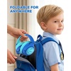 image:imageiClever C371 Kids Headphones with Cord 85dBA Safe Sound OverEar Foldable Headphones for Kids 35mm Jack Boys Girls Toddlers Headphones for School Travel Chromebook Tablet iPad Powder BlueOcean Blue