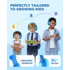 image:imageiClever C371 Kids Headphones with Cord 85dBA Safe Sound OverEar Foldable Headphones for Kids 35mm Jack Boys Girls Toddlers Headphones for School Travel Chromebook Tablet iPad Powder BlueOcean Blue