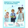 image:imageiClever C371 Kids Headphones with Cord 85dBA Safe Sound OverEar Foldable Headphones for Kids 35mm Jack Boys Girls Toddlers Headphones for School Travel Chromebook Tablet iPad Powder BlueCloud Pink