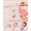 image:imageiClever Baby Headphones for Noise Protection for 336 Months NRR 18dB  15 Adjustable AntiSlip Headband Washable Baby Ear Muffs Noise Protection for FireworksAirplaneSport Event Focus EM03Pink