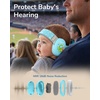 image:imageiClever Baby Headphones for Noise Protection for 336 Months NRR 18dB  15 Adjustable AntiSlip Headband Washable Baby Ear Muffs Noise Protection for FireworksAirplaneSport Event Focus EM03Blue