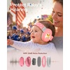 image:imageiClever Baby Headphones for Noise Protection for 336 Months NRR 18dB  15 Adjustable AntiSlip Headband Washable Baby Ear Muffs Noise Protection for FireworksAirplaneSport Event Focus EM03Pink