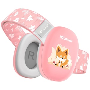 image:imageiClever Baby Headphones for Noise Protection for 336 Months NRR 18dB  15 Adjustable AntiSlip Headband Washable Baby Ear Muffs Noise Protection for FireworksAirplaneSport Event Focus EM03Pink