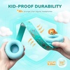 image:imageiClever BTH22 Kids Bluetooth Headphones 60H Play Time 7485 dBA Safe Volume Bluetooth 54 USB C Over Ear Kids Headphones Wireless with Mic AUX Cord for iPadTabletTravelSchool MagentaGreen