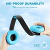 image:imageiClever BTH22 Kids Bluetooth Headphones 60H Play Time 7485 dBA Safe Volume Bluetooth 54 USB C Over Ear Kids Headphones Wireless with Mic AUX Cord for iPadTabletTravelSchool MagentaBlackBlue