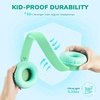image:imageiClever BTH22 Kids Bluetooth Headphones 60H Play Time 7485 dBA Safe Volume Bluetooth 54 USB C Over Ear Kids Headphones Wireless with Mic AUX Cord for iPadTabletTravelSchool MagentaLight Green