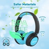 image:imageiClever BTH22 Kids Bluetooth Headphones 60H Play Time 7485 dBA Safe Volume Bluetooth 54 USB C Over Ear Kids Headphones Wireless with Mic AUX Cord for iPadTabletTravelSchool MagentaBlackBlue