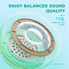 image:imageiClever BTH22 Kids Bluetooth Headphones 60H Play Time 7485 dBA Safe Volume Bluetooth 54 USB C Over Ear Kids Headphones Wireless with Mic AUX Cord for iPadTabletTravelSchool MagentaLight Green